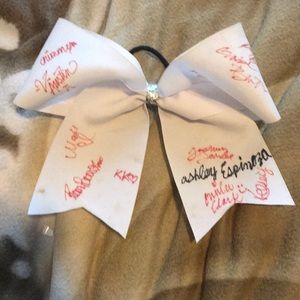 Signed cheer bow